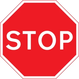 توقف وأفسح المجال
