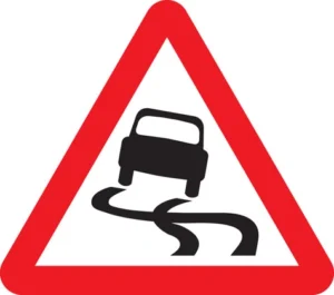 طريق زلق