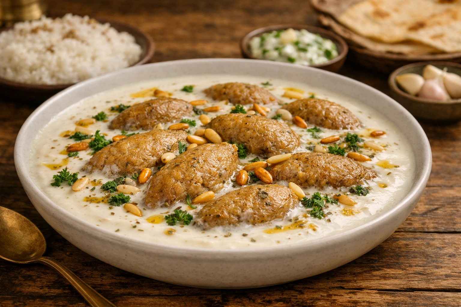 طريقة عمل الكبة باللبن